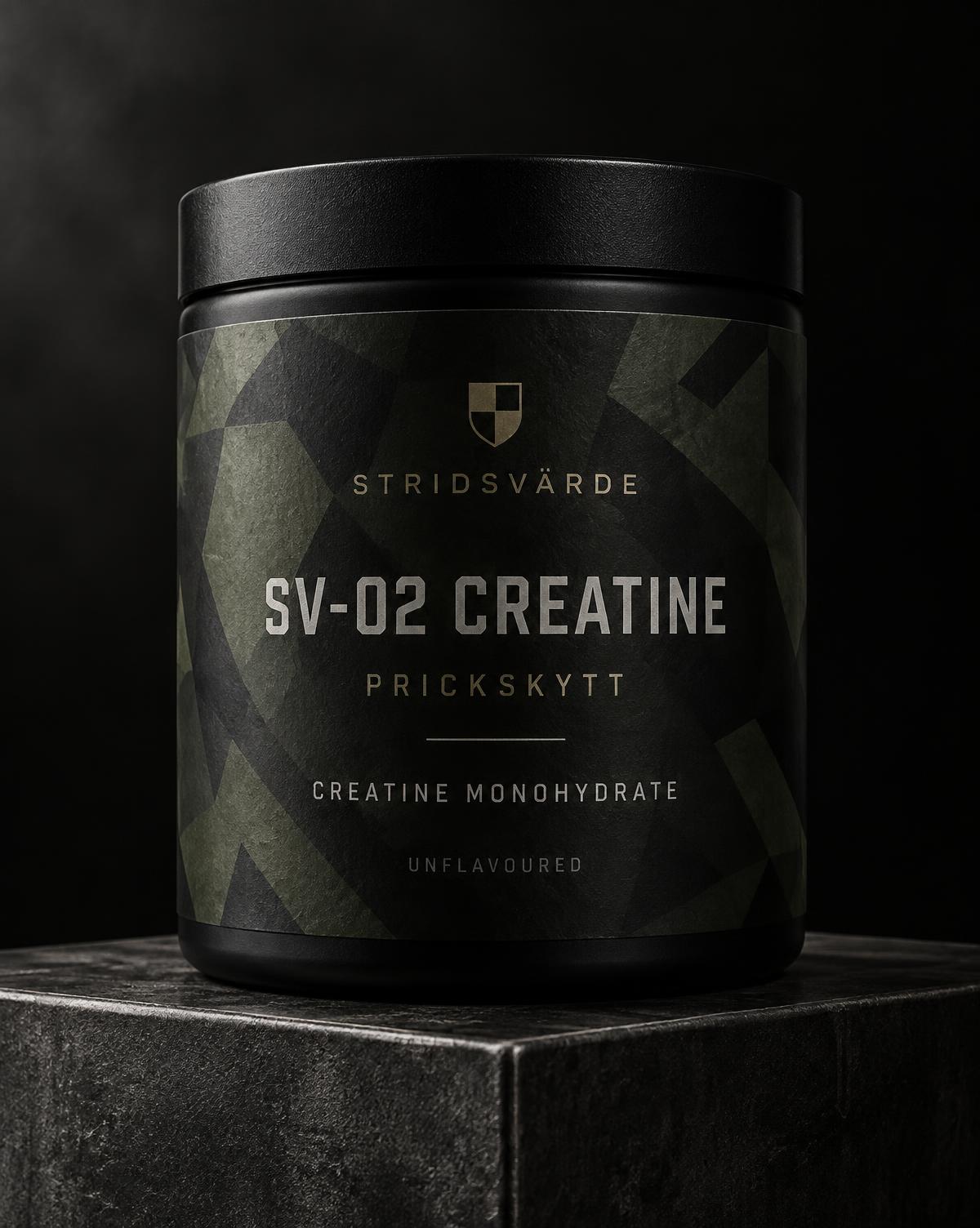 SV-02 CREATINE produktförpackning